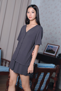 Pillow Talk 2-Piece Pajamas Set Grey