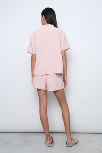 Sweet Slumber Gingham Pajamas Set Blush Pink