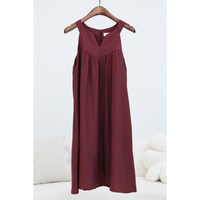 Zen Racerfront Dress Burgundy