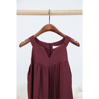 Zen Racerfront Dress Burgundy