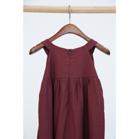 Zen Racerfront Dress Burgundy