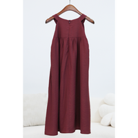 Zen Racerfront Dress Burgundy