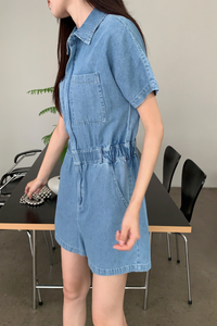 Cameron Denim Romper (Restock)