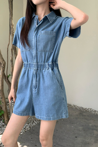 Cameron Denim Romper (Restock)