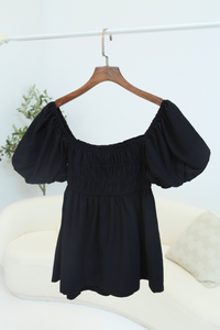 Cruzie Babydoll Top Black