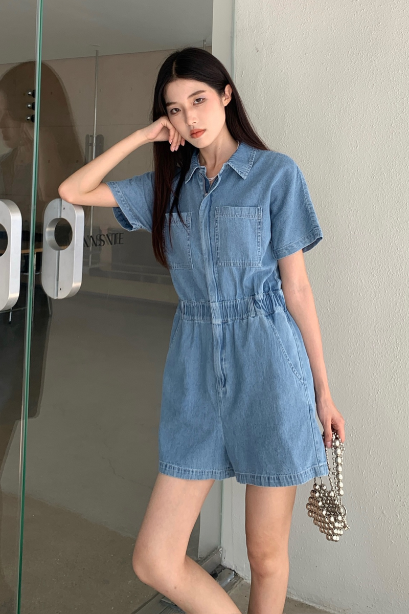 Cameron Denim Romper (Restock)