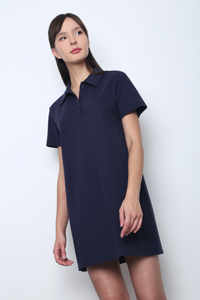 Ace Line Polo Dress Navy