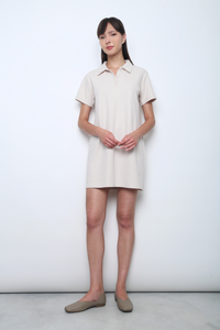 Ace Line Polo Dress Oat