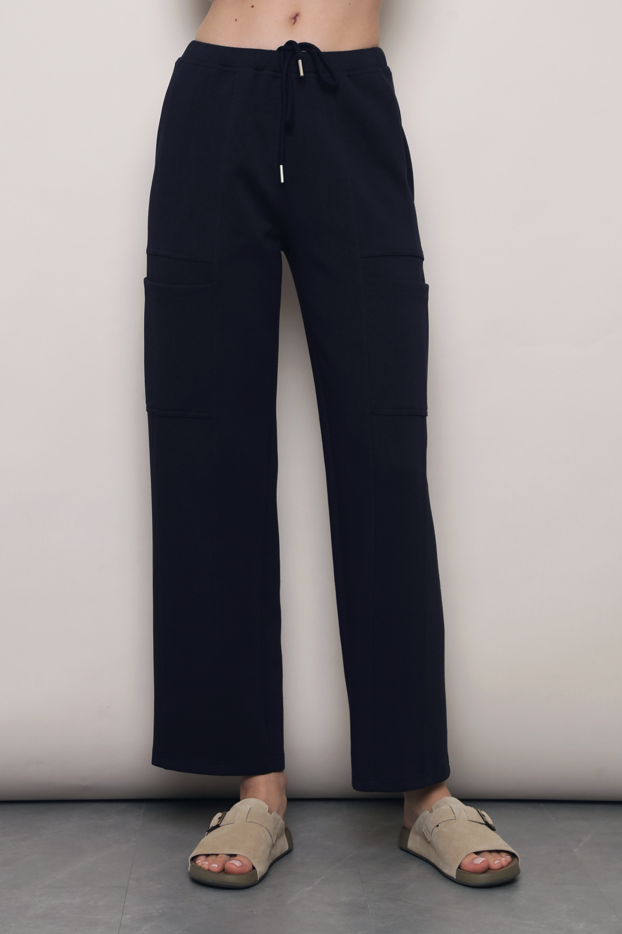 (Petite) Aleks V2 Pocket Slacks Navy