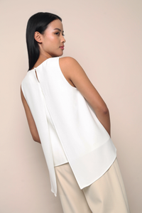 Archie Drop Back Top White