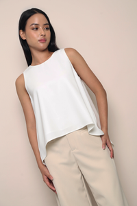 Archie Drop Back Top White