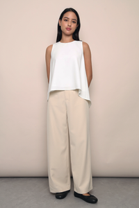 Archie Drop Back Top White