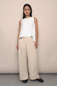 Archie Drop Back Top White