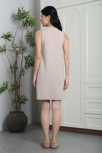 Arden Column Knit Dress Cream