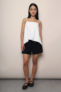 Aveline Strappy Drop Back Top White