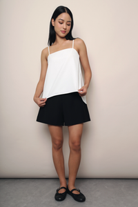 Aveline Strappy Drop Back Top White