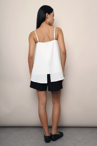 Aveline Strappy Drop Back Top White