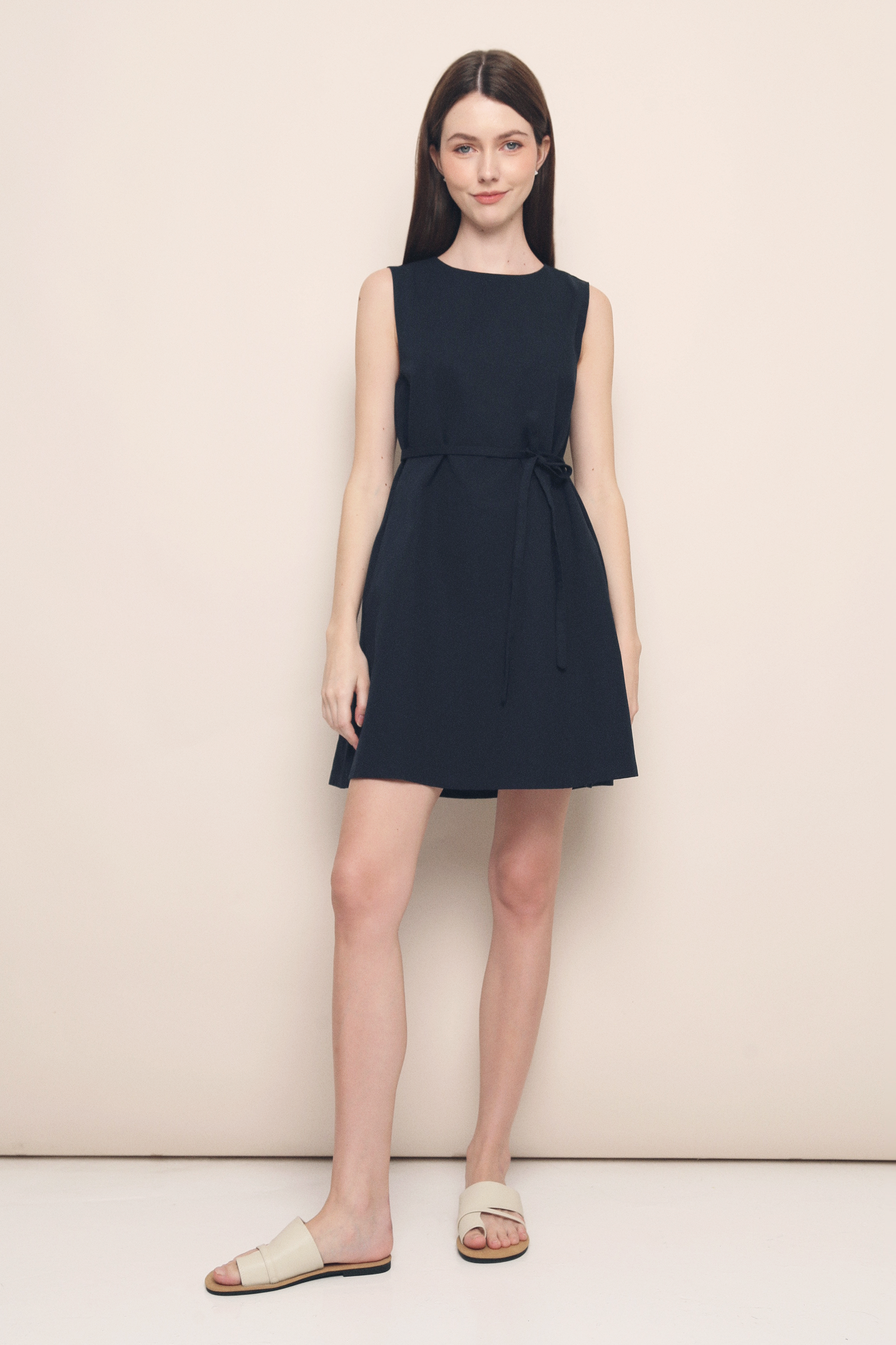 Avenir Sleeveless Shift Dress Navy