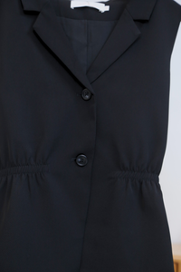 Axis Waistline Vest Top Black