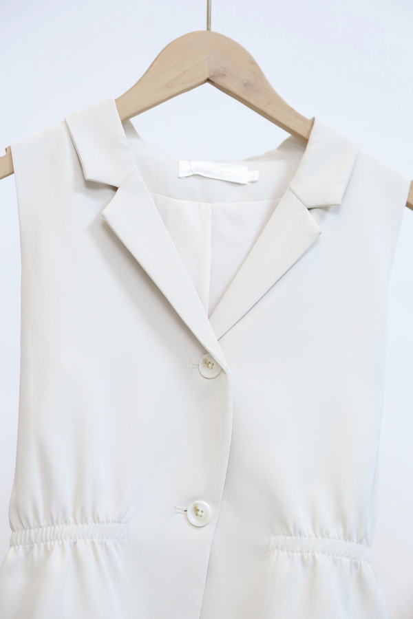 Axis Waistline Vest Top Ivory