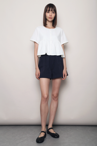 Baileys V2 Button Down Blouse White