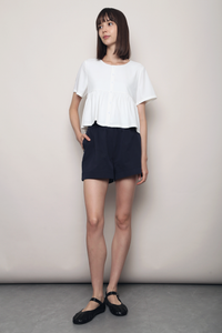 Baileys V2 Button Down Blouse White