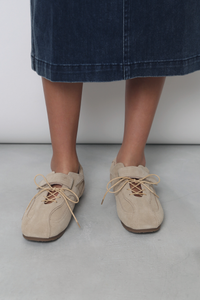 Ballet Core Lace Sneakers Light Sand