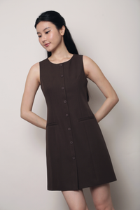 Balmoral Shift Dress Brown