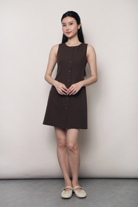 Balmoral Shift Dress Brown