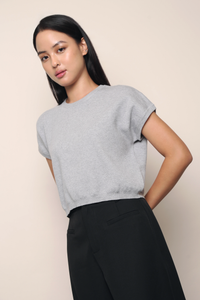 Bam Bam Cropped Knit Grey (Restock)