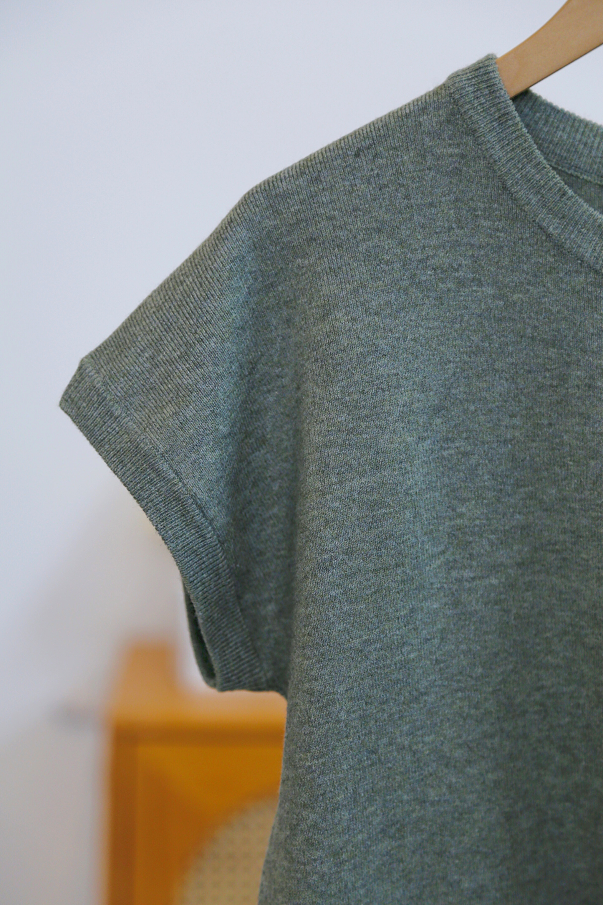 Bare Form Knit Blouse Sage (Restock)