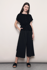 Barefoot in Capri Culottes Black