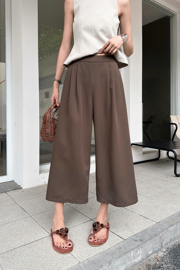 Barefoot in Capri Culottes Brown (Backorder)