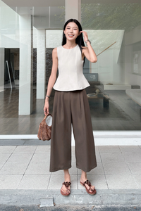 Barefoot in Capri Culottes Brown (Restock)