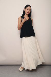 Bea Sleeveless Shift Blouse Black