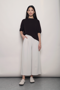 Better Basics Knit Blouse Deep Aubergine (Backorder)