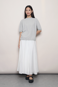 Better Basics Knit Blouse Heather Grey (Backorder)
