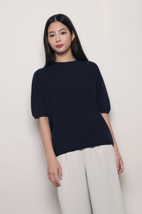 Better Basics Knit Blouse Midnight Navy (Backorder)