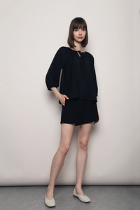 Blyth Gathered Blouse Black