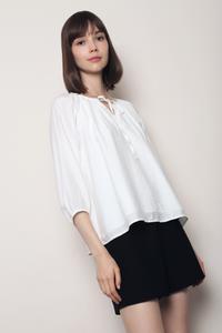 Blyth Gathered Blouse White