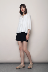 Blyth Gathered Blouse White