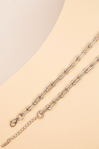 Bold Chain Necklace Silver