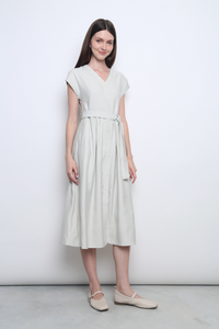 Breigh 2.0 Button Down Midi Dress Ivory