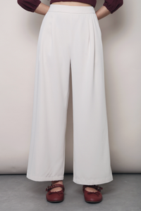 Brookside Pleat Pants Ivory (Restock)