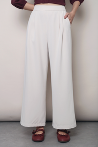 Brookside Pleat Pants Ivory (Restock)