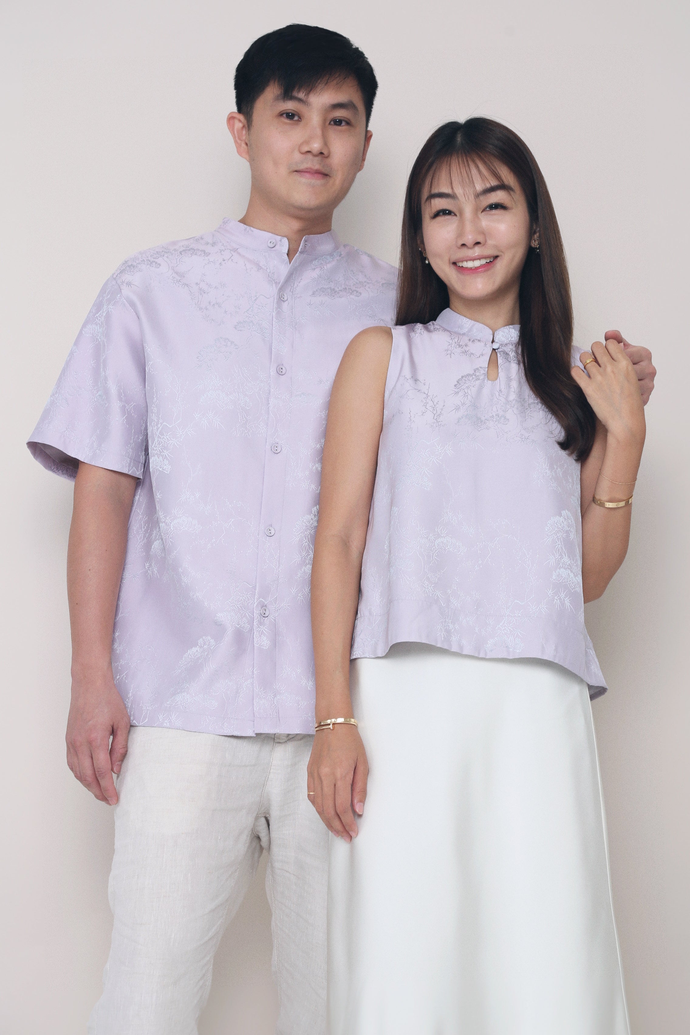 CNY Noah Oriental Shirt Amethyst