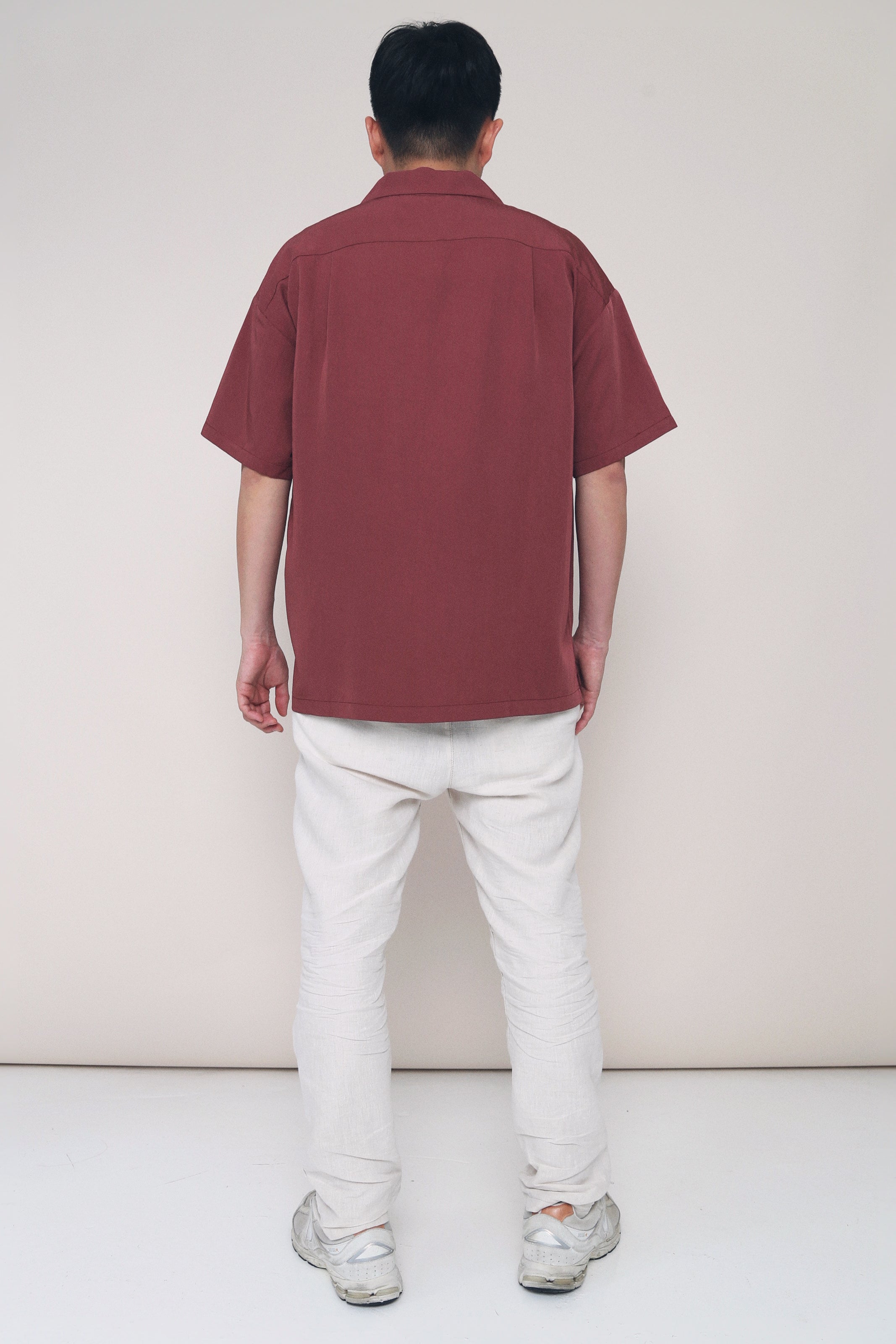 CNY Harry Camp Collar Shirt Pomegranate