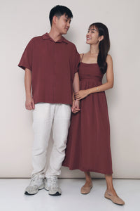 CNY Harry Camp Collar Shirt Pomegranate