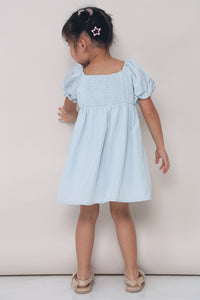 CNY MINI Glennis Ruche Dress Powder Blue