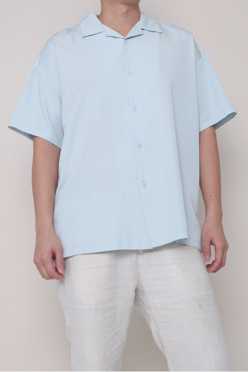 CNY Harry Camp Collar Shirt Powder Blue